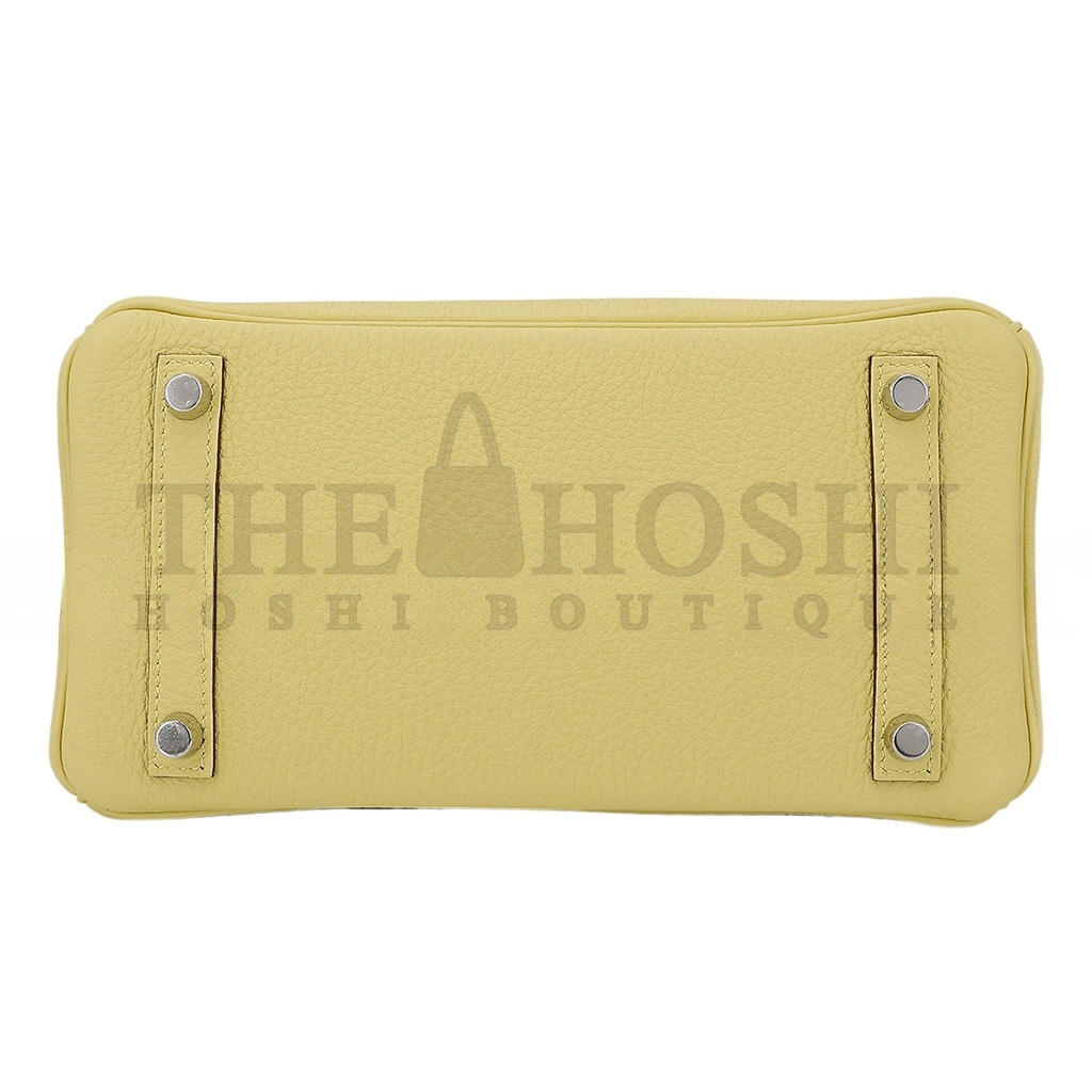 H**me5 BIRKIN 30 TOGO LEATHER LEMON YELLOW SILVER BUCKLE BAG 1271660027 (30*23*15cm) Master Quality